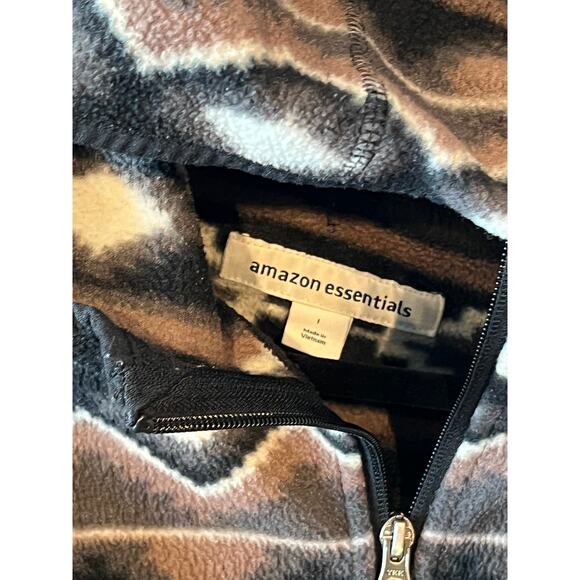 Amazon Essentials Native Pattern Hooded Shacket Mens L - Picture 3 of 3